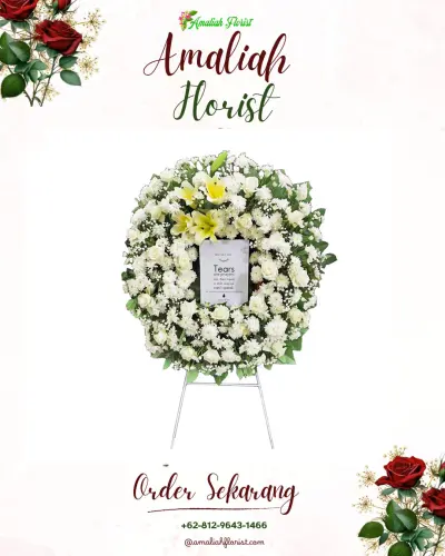 Krans Bunga Duka Cita di Tanggeran